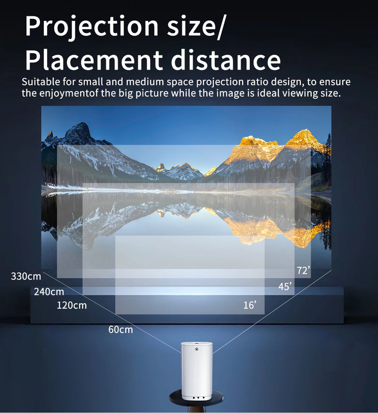 Mini Smart WiFi 4K Portable Projector