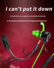 Wired Gaming Earbuds with Mic – Universal Headset