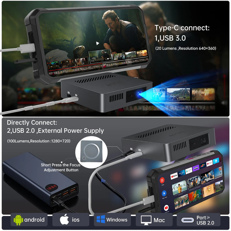 8849 MARS Mini Portable DLP Projector
