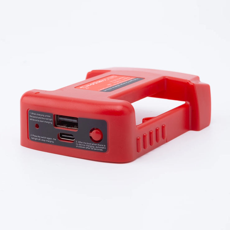 Milwaukee 18V Battery Power Bank Adapter (No Batt)