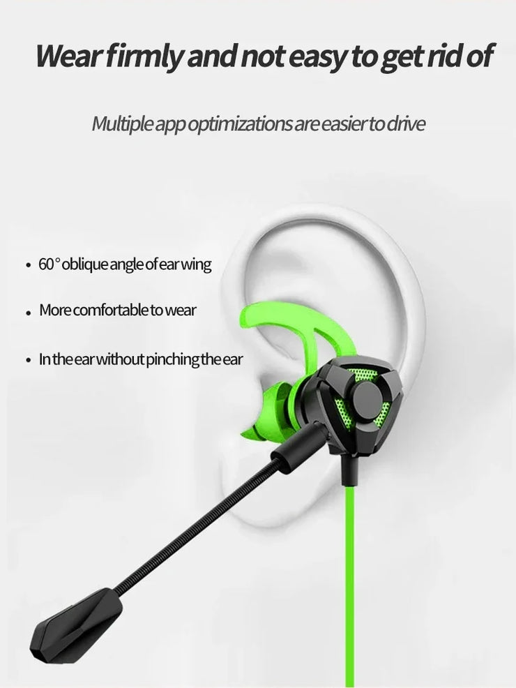 Wired Gaming Earbuds with Mic – Universal Headset