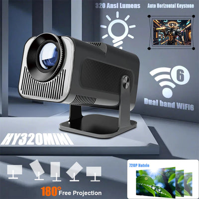 HY-320 Mini Android 11 4K Projector