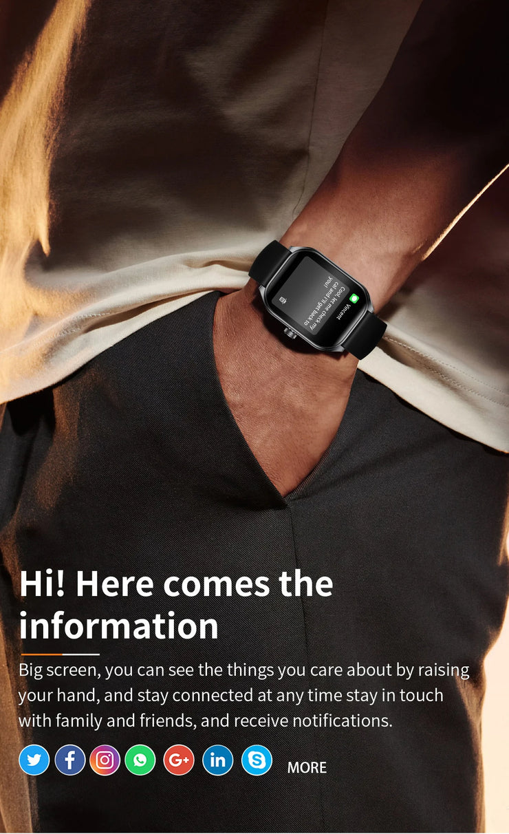2.01'' AMOLED Smart Watch | Waterproof & Calls