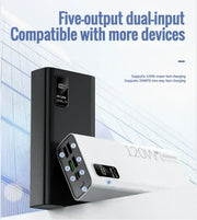 30000mAh 120W PD3.0 Power Bank with Display