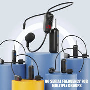 UHF Wireless Headset Microphone – Rechargeable