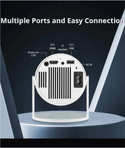 DITONG HY300 Plus 4K HD WiFi Mini Projector